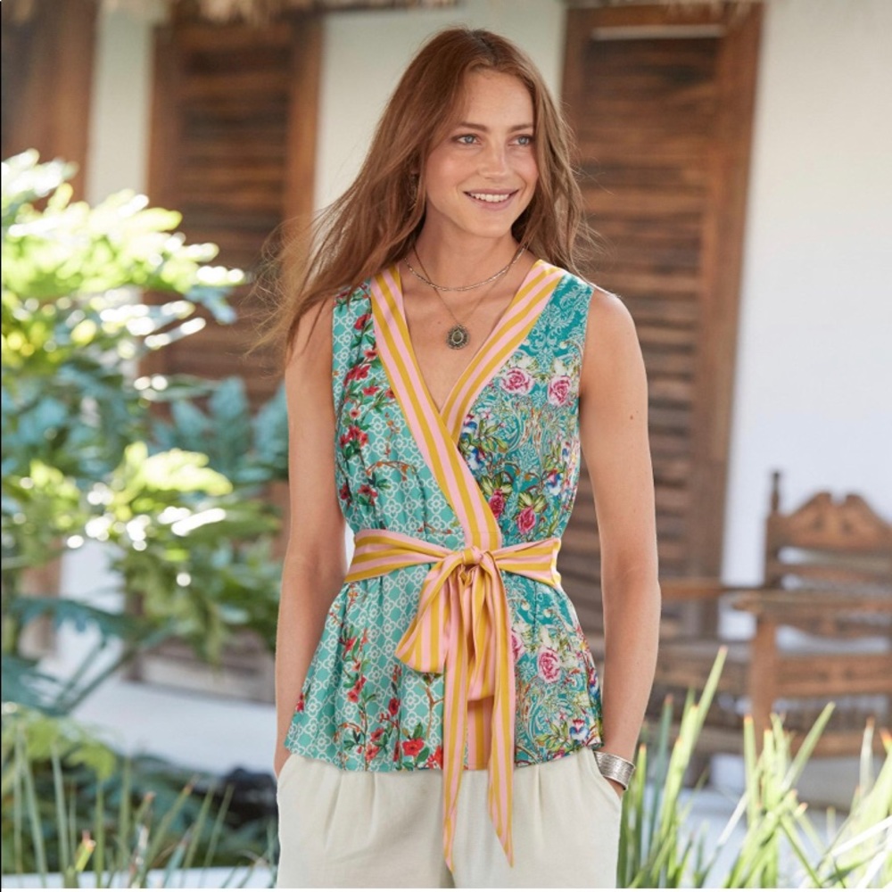 SUNDANCE Nouveau Wrap Shirt Size Large